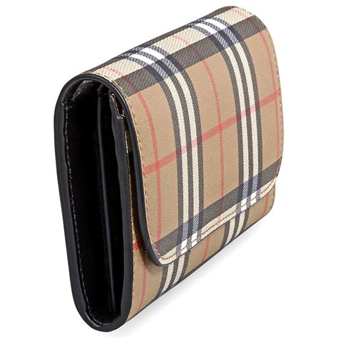 burberry vintage check continental wallet|leather Burberry wallet.